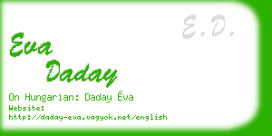 eva daday business card